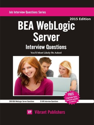 cover image of BEA WebLogic Server Interview Questions You'll Most Likely Be Asked